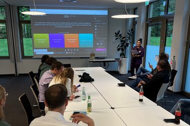 Doctoral students at the quiz