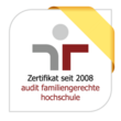 Logo: Zertifikat seit 2008 Audit familiengerechte Hochschule