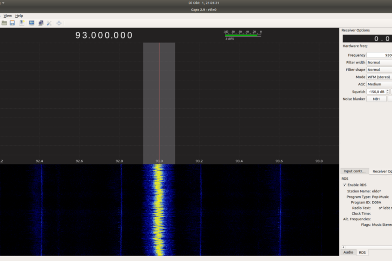 Software for an SDR receiver