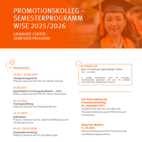 Workshopprogramm des Wintersemesters