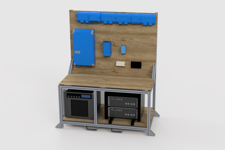 Das Randering zeigt das Rack für den eTrail-Ing-Anhänger