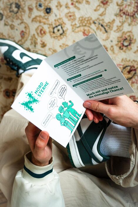 Close-up of the Nordsterne Scholarship flyer